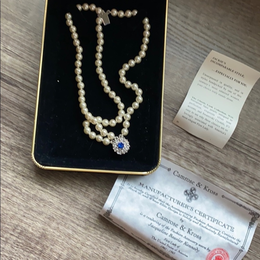 Jacqueline Faux Pearls with Swarovski Crystals